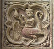 Panel 09:04 - Hybrid; half-cockatrice, half-doctor (examining urine flask)